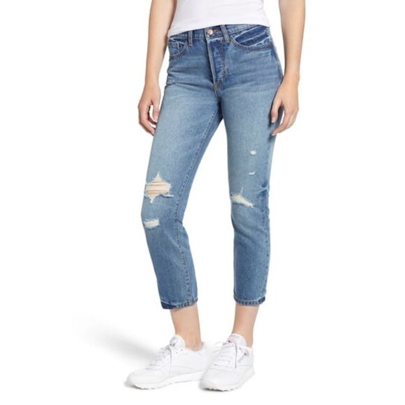 New w/ Tags - SP Black Clam Digger Mom Jeans, sz 31 - Picture 1 of 12